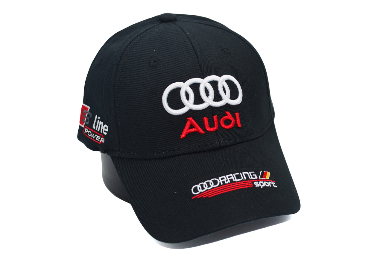 Кепка Sport Line з автомобильним логотипом Audi 55-58 см чорна (S 0919-1047)