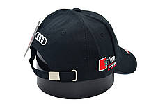 Кепка Sport Line з автомобильним логотипом Audi 55-58 см чорна (S 0919-1047), фото 3