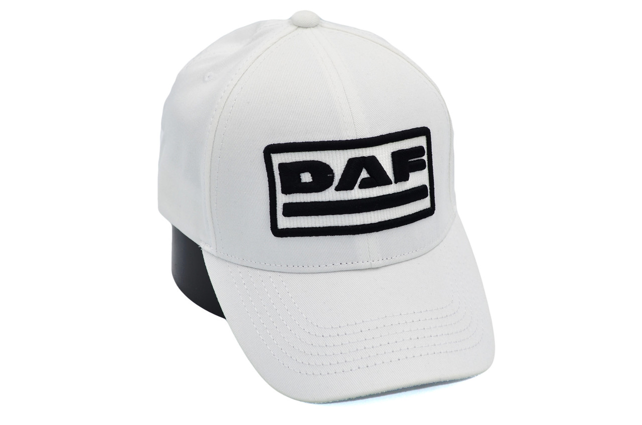 Бавовняна кепка Fang з автомобильним логотипом Daf 56-59 см біла (F 0519-1090)