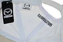 Бавовняна кепка Fang з автомобильним логотипом Mazda 56-59 см біла (F 0519-1091), фото 5