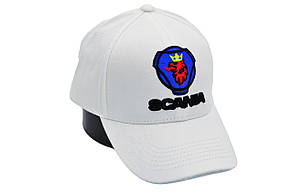 Бавовняна кепка Fang з автомобильним логотипом Scania 56-59 см біла (F 0519-1092), фото 1