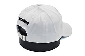 Бавовняна кепка Fang з автомобильним логотипом Scania 56-59 см біла (F 0519-1092), фото 3