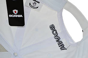 Бавовняна кепка Fang з автомобильним логотипом Scania 56-59 см біла (F 0519-1092), фото 4