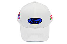 Бавовняна кепка Fang з автомобильним логотипом Ford 56-59 см біла (F 0519-1093), фото 2