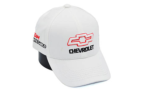 Бавовняна кепка Fang з автомобильним логотипом Chevrolet 56-59 см біла (F 0519-1094), фото 1