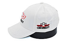 Бавовняна кепка Fang з автомобильним логотипом Chevrolet 56-59 см біла (F 0519-1094), фото 3