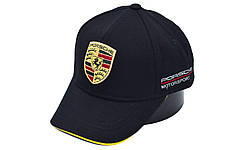 Бавовняна кепка Hook з автомобильним логотипом Porsche 55-58 см темно-синя (H 0419-1081), фото 3