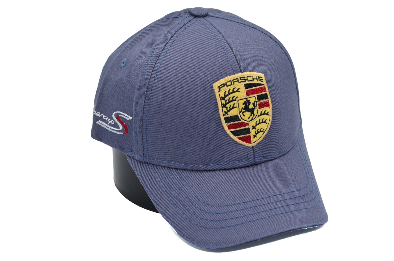 Бавовняна кепка Hook з автомобильним логотипом Porsche 55-58 см темно-сіра (H 0419-1082)