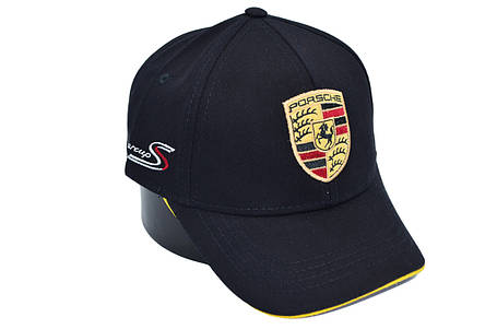 Бавовняна кепка Hook з автомобильним логотипом Porsche 55-58 см чорна (H 0419-1083), фото 1