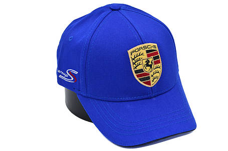 Бавовняна кепка Hook з автомобильним логотипом Porsche 55-58 см яскраво-синя (H 0419-1084), фото 1