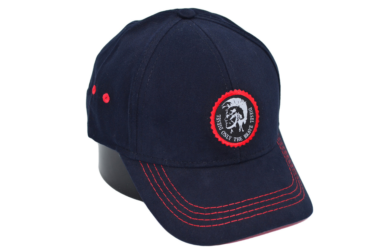 Бавовняна кепка Hook з логотипом Diesel 55-58 см темно-синя (H 0419-1085)