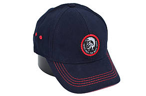 Бавовняна кепка Hook з логотипом Diesel 55-58 см темно-синя (H 0419-1085), фото 1