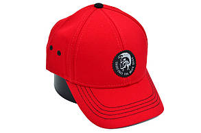 Бавовняна кепка Hook з логотипом Diesel 55-58 см червона (H 0419-1086), фото 1