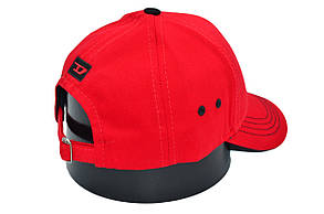 Бавовняна кепка Hook з логотипом Diesel 55-58 см червона (H 0419-1086), фото 3