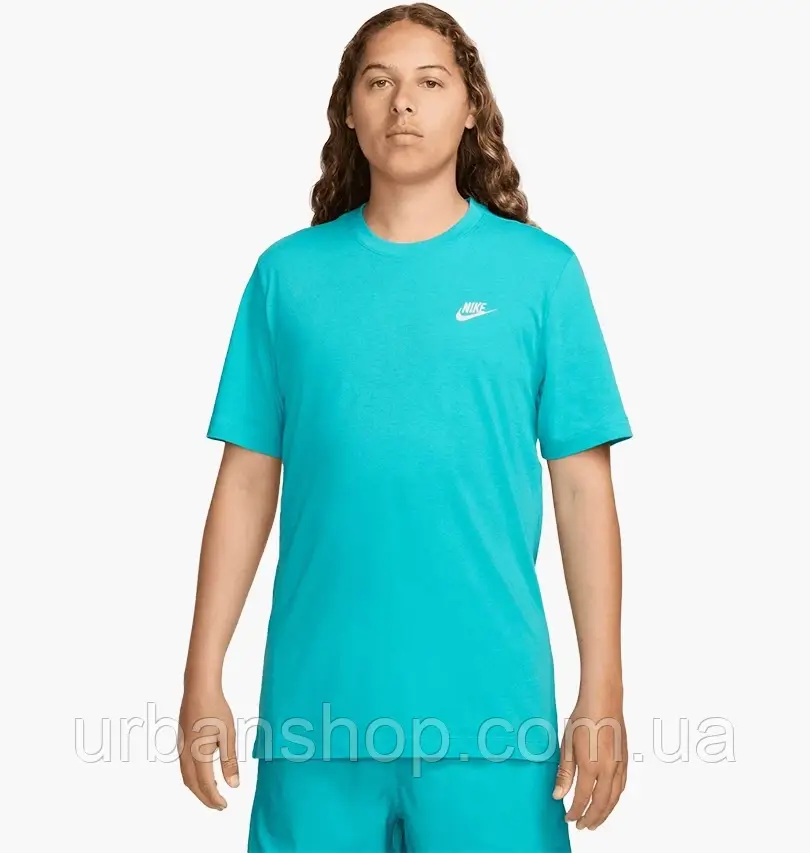 Urbanshop com ua Футболка чоловіча Nike Sportswear Club Light Blue AR4997-345 РОЗМІРИ ЗАПИТУЙТЕ