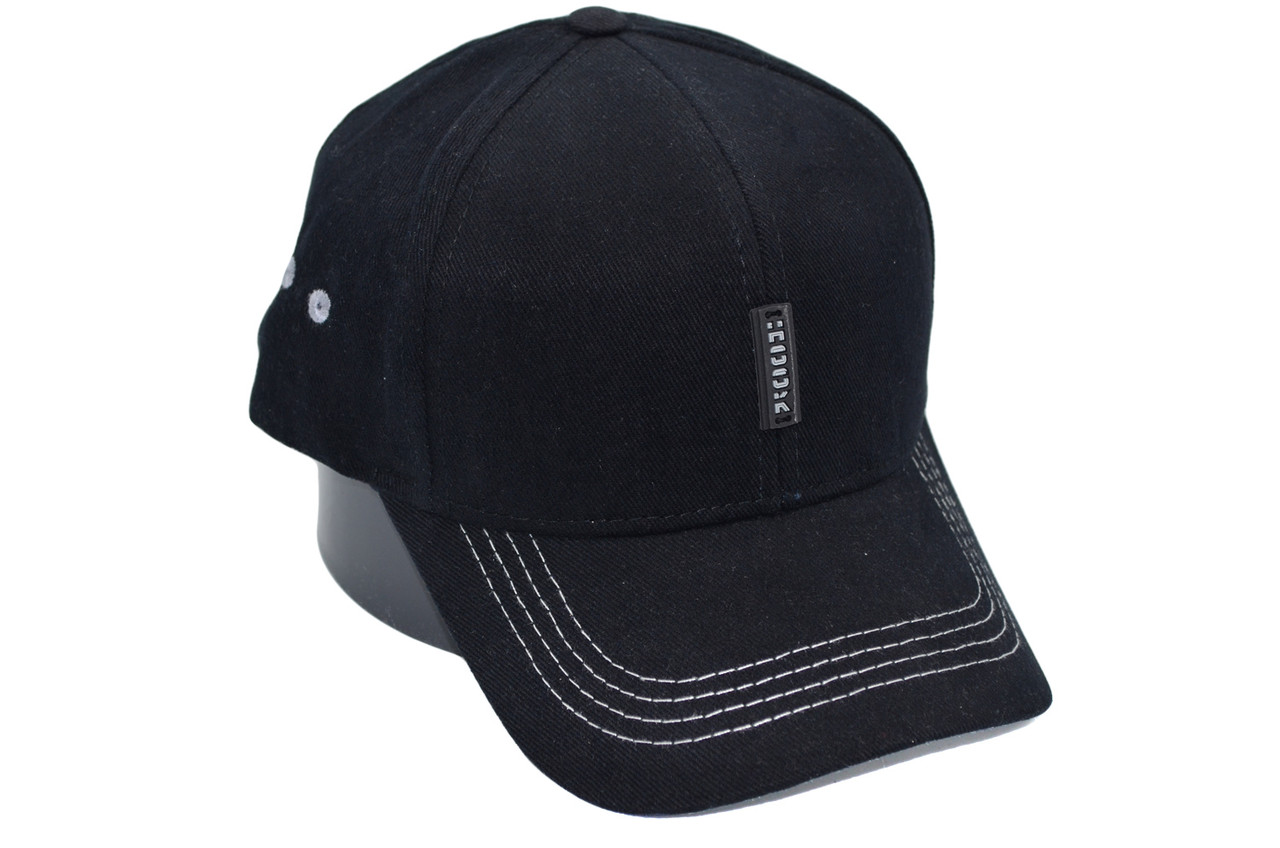 Класична бавовняна бейсболка Hook Seito D8 57-61 см чорний (H 0419-1069)