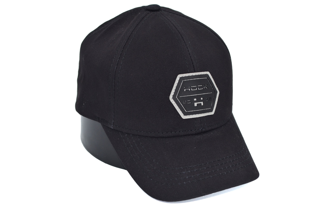 Бавовняна бейсболка фулка Hook Visconti D1 55-61 см чорна (H 0419-1056)