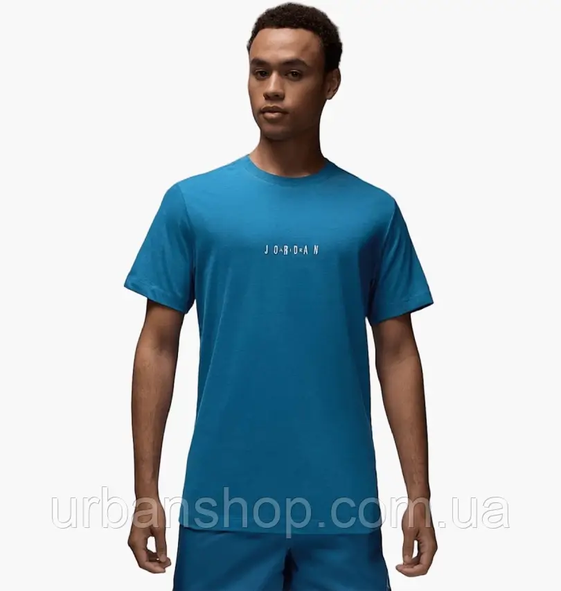 Urbanshop com ua Футболка чоловіча Air Jordan Embroidered Crew Light Blue DM3182-457 РОЗМІРИ ЗАПИТУЙТЕ