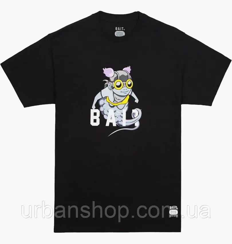 Urbanshop com ua Футболка чоловіча BAIT X Hebru Brantley Fly Girl Tee Black HEBB8LOGOFRBK РОЗМІРИ ЗАПИТУЙТЕ