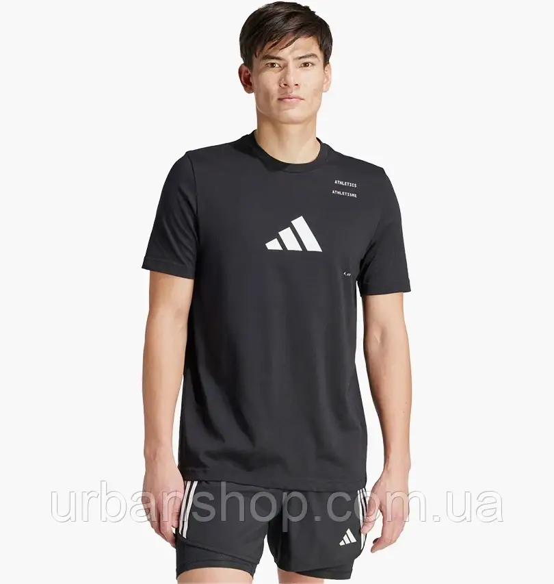 Urbanshop com ua Футболка чоловіча Adidas Athletics Category Graphic Black IY5062 РОЗМІРИ ЗАПИТУЙТЕ