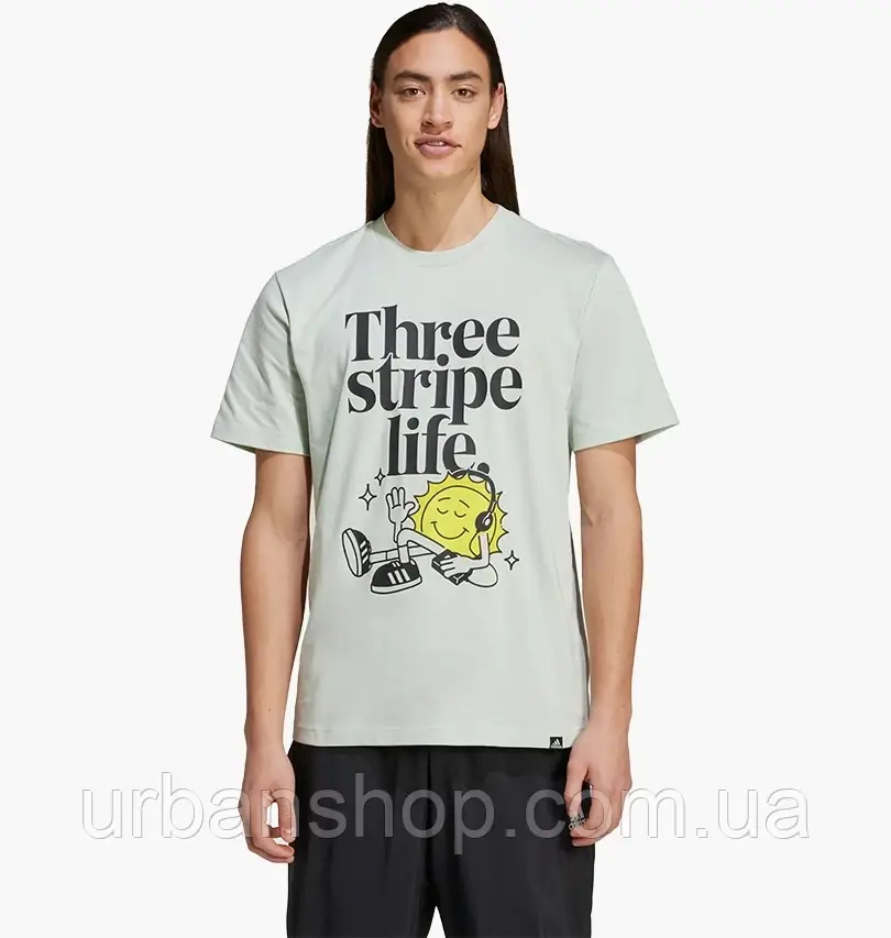 Urbanshop com ua Футболка чоловіча Adidas Positivity Graphic Grey IY0731 РОЗМІРИ ЗАПИТУЙТЕ