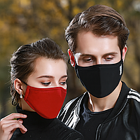 Пилозахисна маска з фільтром активованого вугілля PM2.5 без клапана, 5 шарів захисту, чорна