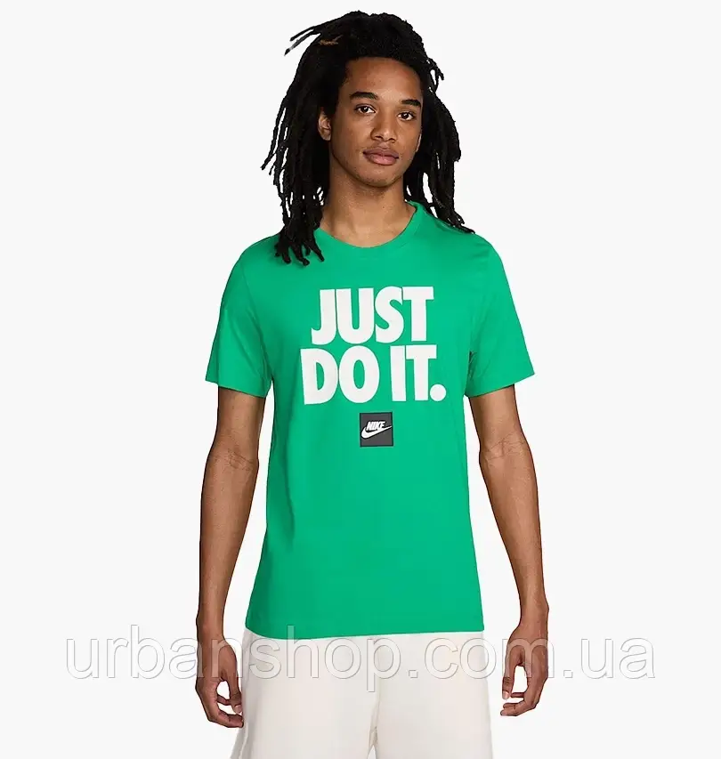 Urbanshop com ua Футболка чоловіча Nike Nsw Tee Fran Jdi Verbiage Green DZ2989-324 РОЗМІРИ ЗАПИТУЙТЕ