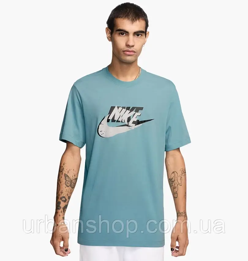Urbanshop com ua Футболка чоловіча Nike Nsw Tee 12Mo Futura Sp25 Turquoise HJ0559-464 РОЗМІРИ ЗАПИТУЙТЕ