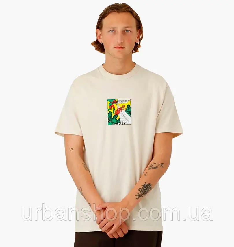 Urbanshop com ua Футболка чоловіча Huf Inhale Exhale T-Shirt Beige Ts01726-Sand РОЗМІРИ ЗАПИТУЙТЕ