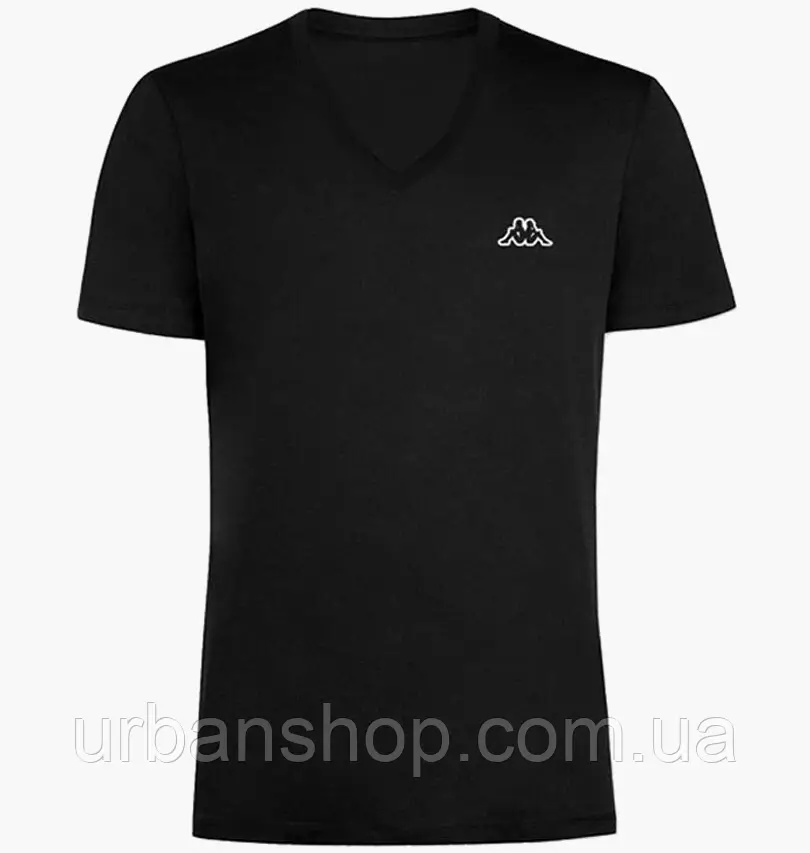 Urbanshop com ua Футболка чоловіча Kappa Mezza Manica Scollo V Black K1311-NERO РОЗМІРИ ЗАПИТУЙТЕ