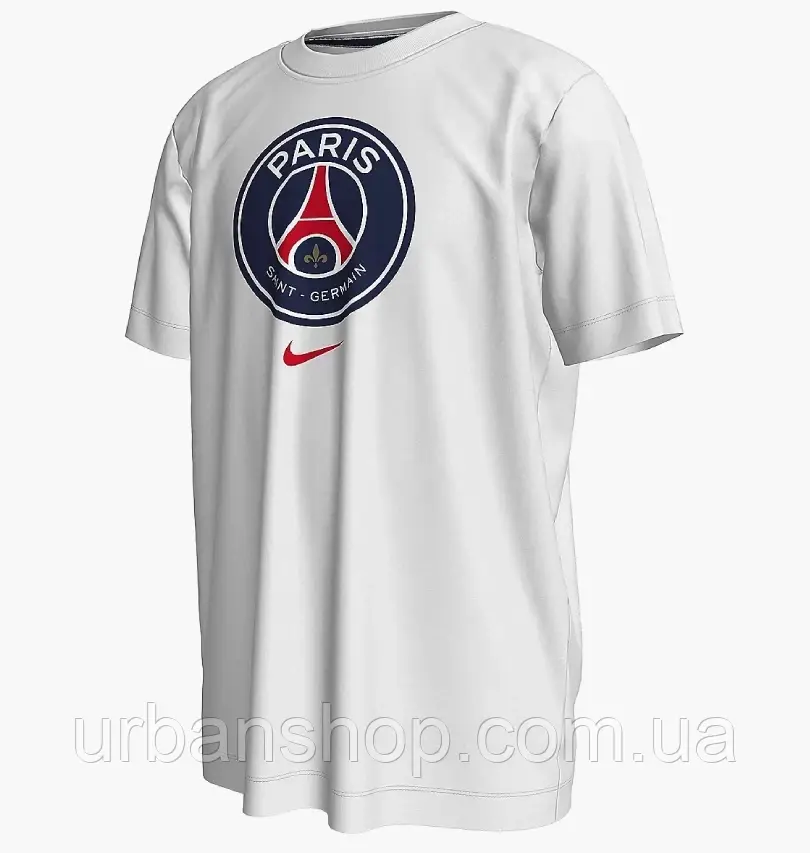 Urbanshop com ua Футболка чоловіча Nike Psg Crest White HQ8328-100 РОЗМІРИ ЗАПИТУЙТЕ