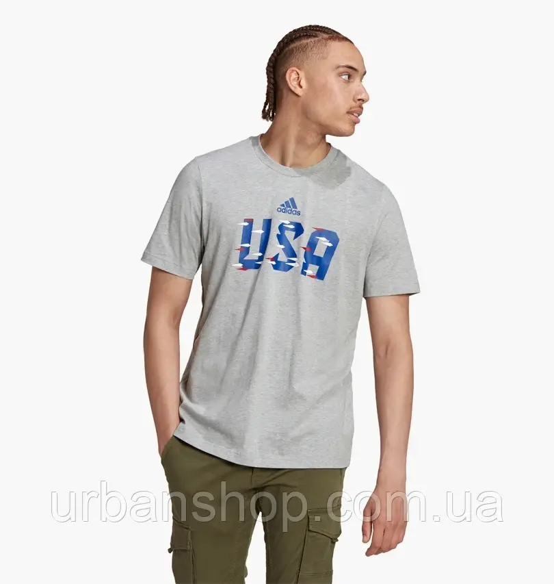 Urbanshop com ua Футболка чоловіча Adidas Fifa World Cup 2022™ Usa Tee Grey Hd6373 РОЗМІРИ ЗАПИТУЙТЕ