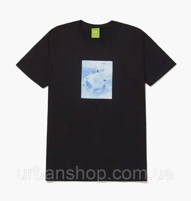 Urbanshop com ua Футболка чоловіча HUF Clouded T-Shirt Black TS01840-BLACK РОЗМІРИ ЗАПИТУЙТЕ