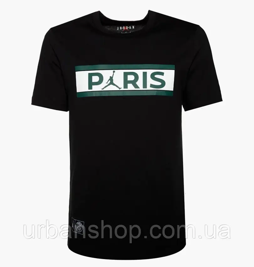 Urbanshop com ua Футболка чоловіча Air Jordan M J Psg Wordmark Tee Black DB6510-010 РОЗМІРИ ЗАПИТУЙТЕ