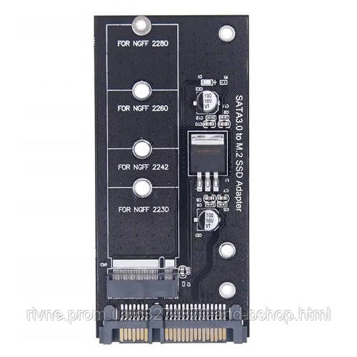 Адаптер перехідник SSD M.2 NGFF ключ B на SATA3 до 6Гбіт/с, фото 1