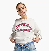 Urbanshop com ua Світшот жіночий Converse Retro Chuck Heritage Crew Light Rgh White 10026777-022 РОЗМІРИ