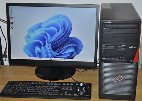Б/в ПК+Монітор Fujitsu Celsius W530 MT| i5-4590| 16GB RAM| 120GB SSD+500GB HDD| GTX 550 Ti 4GB+Б-клас AOC 22" 1680x1050, фото 1