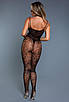 Сексуальний бодістокінг з інтимним вирізом чорний Be Wicked розмір One Size Talla, фото 2