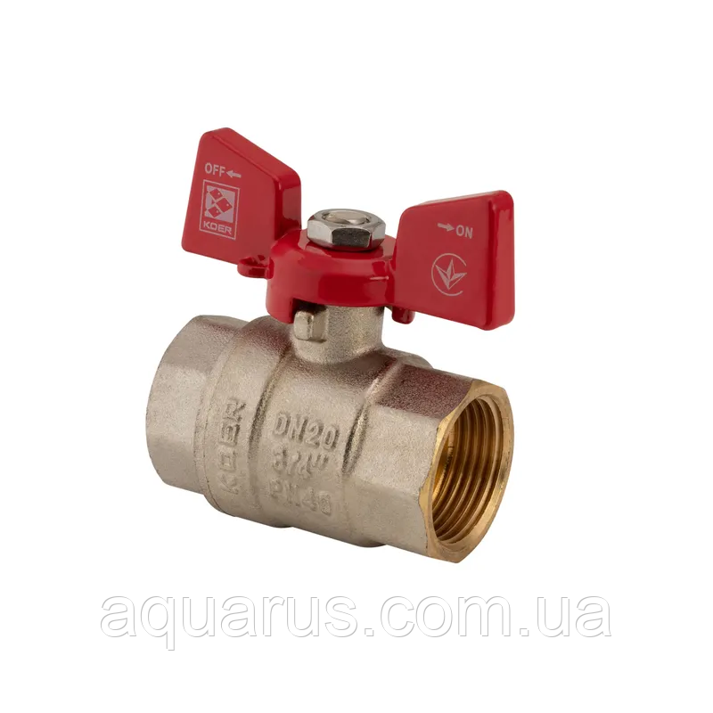 Кран кульовий KOER 3/4" ГГБ (KR.217) (KR0040)