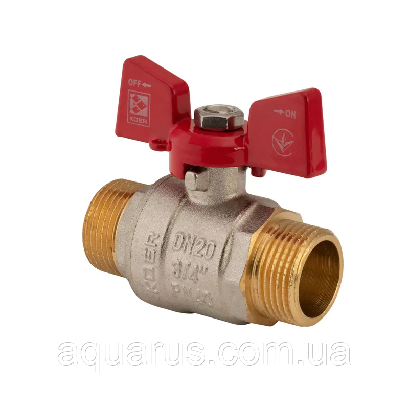 Кран кульовий KOER 3/4" ШШБ (KR.219) (KR0158)