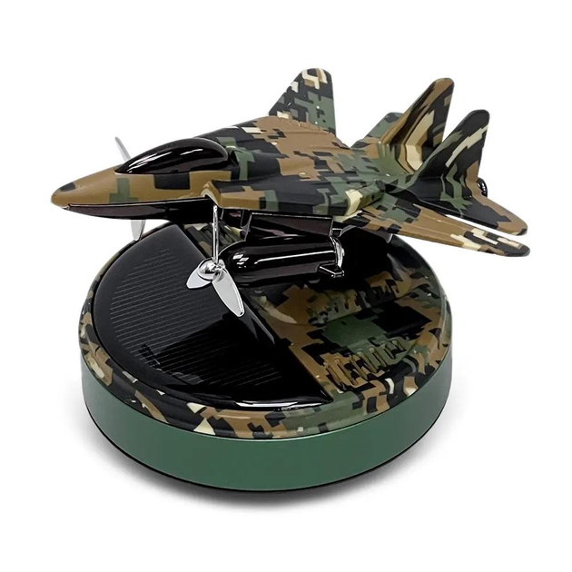Ароматизатор автомобільний Військовий літак B5 на сонячній батареї, фото 1