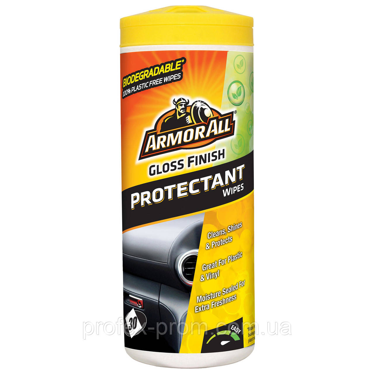 Полірувальні серветки для глянцевої поверхні Armor All Protectant Wipes – Gloss Finish, 30шт (шт.), фото 1