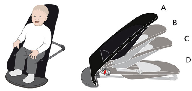 Шезлонг BabyBjorn Bouncer Bliss 3D Jersey