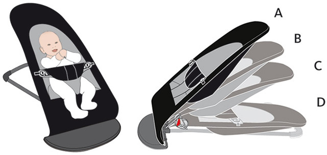 Шезлонг BabyBjorn Bouncer Bliss 3D Jersey