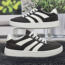 Кросівки жіночі Bromen темно-сірі демісезонні на шнурках 8047, фото 2