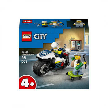 Конструктор "Переслідування на поліцейському мотоциклі" 65 деталей 60455 G-Rich