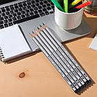 Набір простих олівців Marco 6 рівнів м'якості 7000/6HB-8B Упаковка 6 шт., фото 4