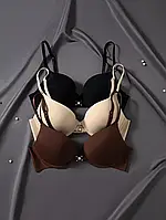 Базовий бюстгалтер пуш-ап, Зручний ліф на кожен день, базовий бюстгалтер з кісточками 75B