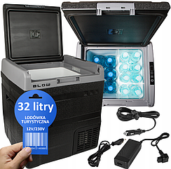 Автохолодильник компресорний 12В/230В 32л Blow (Польща)