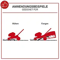 Газонокосарка бензинова Scheppach MP132-42 з двигуном 2,5 кВт та регулюванням 7 рівнів висоти, фото 7